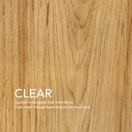 Natura Onecoat Wood Stain Oil - 215 ft² - 360 ml, Clear – Wood Finish for Interior Furniture & Floor - Linseed Wood Oil - Fast-Drying - Environmentally Friendly-Extra Durable Hard Wax Oil-VOC-Free