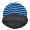 Inter Cappello Cuffia Rigato con Interno in Morbido Cotone, Logo