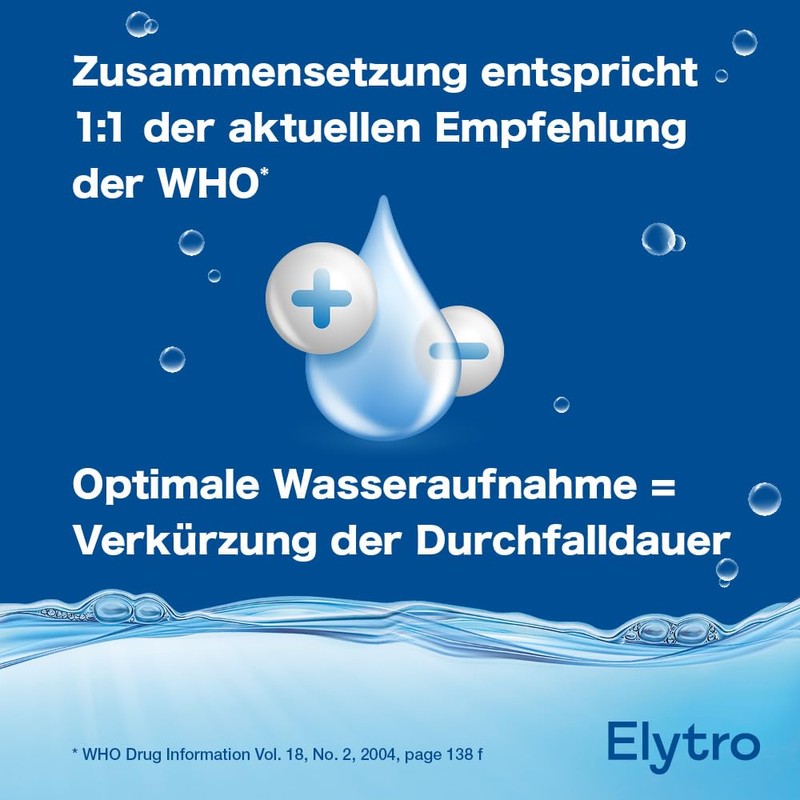 Elytro, 10 Sachets Glucose Blend Acute Diarrhoea Quick Compensation for
