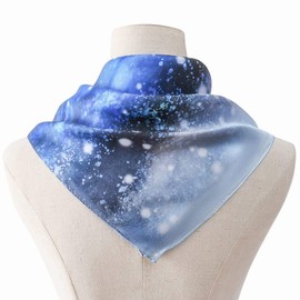 Silk Hair Scarfs for Women, vimate 35 Inch Square 100 Percent Silk Scarves for Head for Hair Lightweight