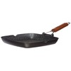 Risoli Granite Griddle Pan with Wooden Handle, 26 x 26