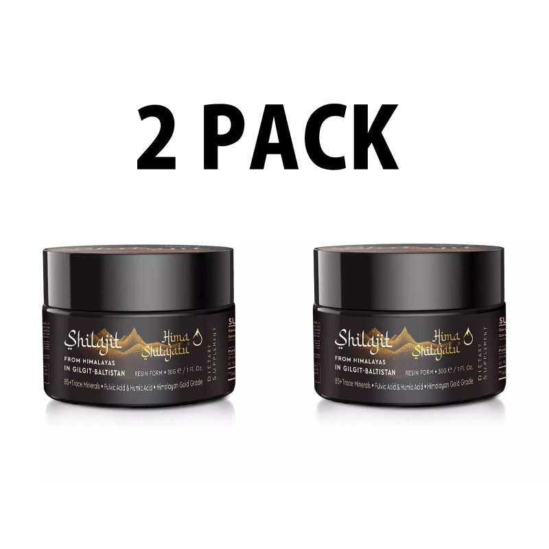 Hima Shilajit Shilajit, 2 PACK, 100% Pure Himalayan Resin+ Fulvic