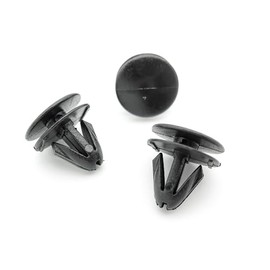 VVO Fasteners Plastic Bonnet Trim Fastener Clip, Black (Pack of 10)