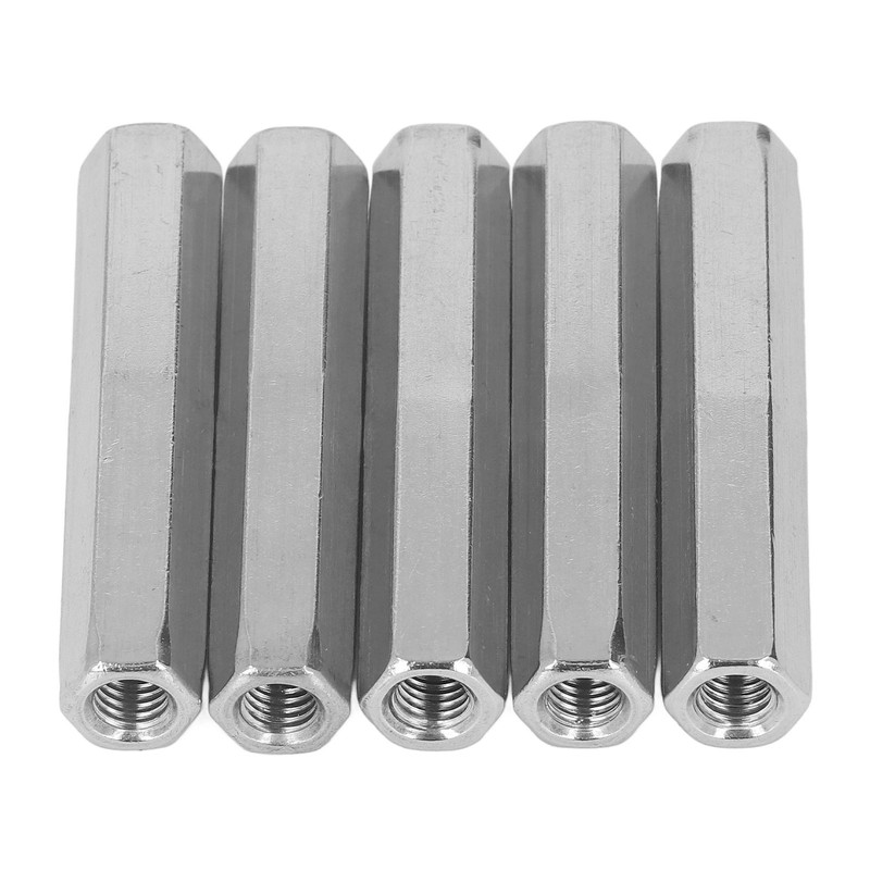 5 Pcs Hex Coupling Nut M8x1.25 75mm Length 304 Stainless