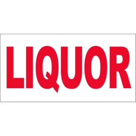 18x48 Inch LIQUOR - Vinyl Banner Store Sign - wb