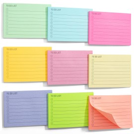Mr. Pen- Assorted Color 4"x3" Lined Sticky Notes, 360 Sheets, 9 Pads, Perfect for Organization, Note-taking, Task Management, Home/Office Use
