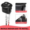 MAEZOE 10-Pack 12V Round Rocker Switch, SPST 20mm Mini 12