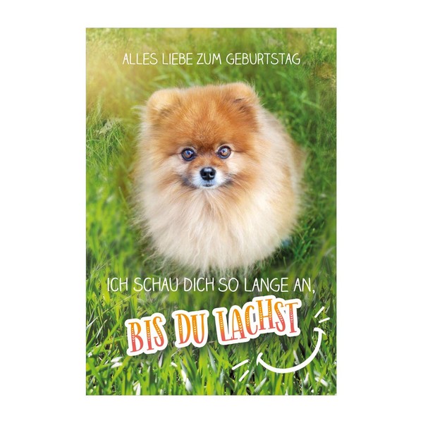 KE Funny Birthday Card with 3D Effect - Folding Card