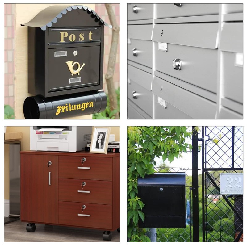 Wkmamo 16 mm Letterbox Lock, Lever Lock, Security Mailbox Lock