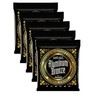 5 PACK Ernie Ball Aluminum Bronze Medium Acoustic Guitar Strings
