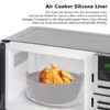 Fryer Silicone Liner Foldable Round Wavy Stripe Heat Resistant Reusable