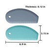 AMIQIWEI 2-Pack Silicone Dough Scraper Flexible Bench Scraper for Sourdough