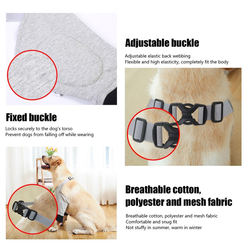 Dog Elbow Protector Joint Warming Breathable Adjustable Dog Front Leg