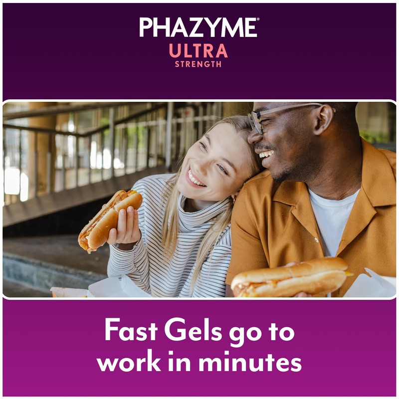 Phazyme Ultra Strength Gas & Bloating Relief | Works in