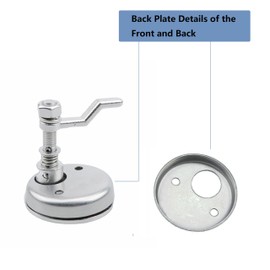 Boat Cam Latch, Marine 316 Stainless Steel Flush Pull Hatch Lift with Thick Back Plate,Include Installation Screws Pack of 2