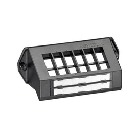 Leviton EB 12-Port Structured Media Center Mounting Bracket, 47600-QPB, Black
