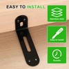 Pack of 4 Angle Connectors, Adjustable Mounting Brackets, 140 x