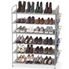 Simple Houseware 6-Tier Shoe Rack Storage Organizer w/Side Hanging Bag,