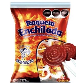 Lucas Miguelito Lollipop - Raqueta Enchilada Miguelito 40 ct