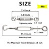 Turnbuckle Lsqurel 10PCS 304 Stainless Steel Turnbuckle Hook and Eye