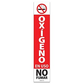 20 Pack- Oxygen in Use Magnetic Sign Spanish (20 Pack)…