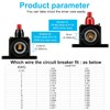 150 Amp Audio Circuit Breaker,12V-24V DC Fuse Holder,20-300A Breaker Switch,Inline