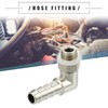 Motoforti Universal Car 90 Degree Brass Fitting Hose Adapter, Hose