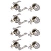 Probrico 4 Set of Satin Nickel Exterior Entry Lever and