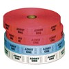 PM Company 59001 Admit-One Ticket Multi-Pack, 4 Rolls, 2 Red,