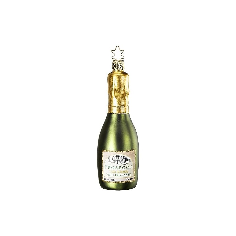 Inge-glas Christmas Tree Decoration Bottle Prosecco