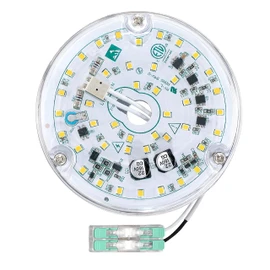 Caisens 4 Inch Ceiling Fan LED Light Replacement, 18W 6000K 2200LM LED Ceiling Fan Light Kit, Round Ceiling Fan Light Kit Replacement, 120V, CRI90, Dimmable (Natural Daylight)