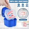 KISEER KISEER 2 Pack Colors Denture Bath Case Cup Box