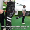 Black Porable Lightweight Waterproof 1cm Thick Padded Pencil Carry Golf