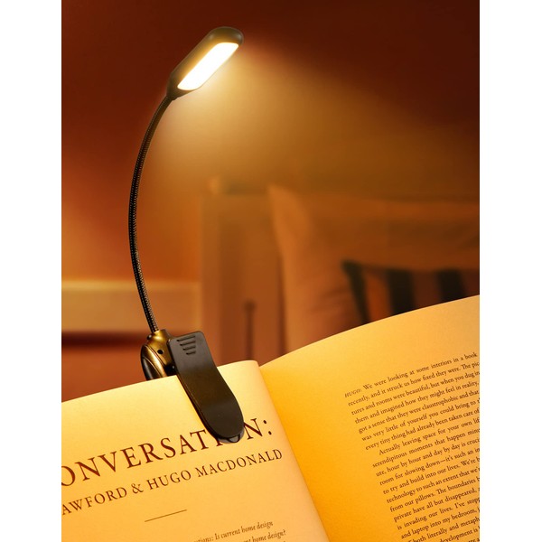 SNOILITE SNOILITE Book Light Clip On Book Reading Light with