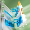 Metal Straw Holder for Cabinet Doors, Magnetic Cup and Straw