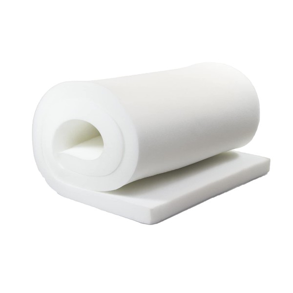 AK TRADING CO. Professional Upholstery Foam 2" Thick, 36" Wide X 72" Long Regular Density, White
