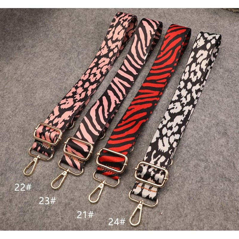 Purse Strap Replacement Guitar Style Multicolor Canvas Crossbody Strap for