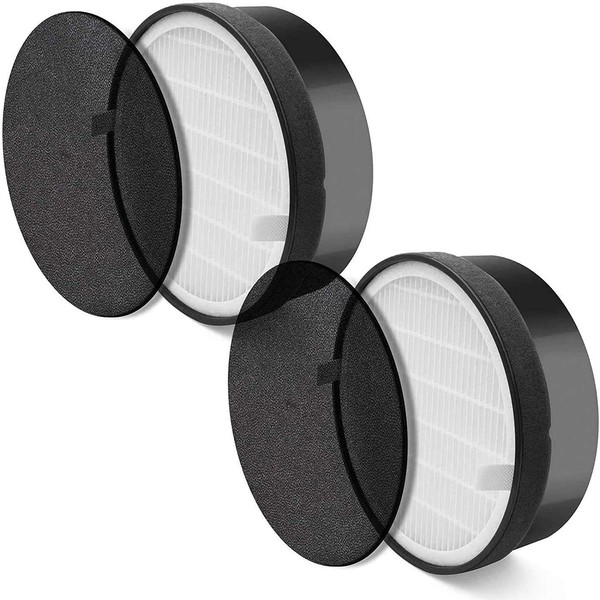 Levoit Air Purifier LV-H132 Replacement Filter, True HEPA and Activated Carbon Filters Set 2 PACK
