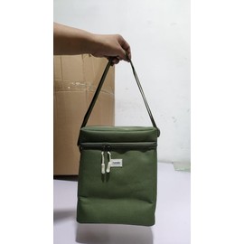 Propane Tank Storage Bag with Padding, Mini Propane Cylinder Carry Case to Hold 4 Pcs Small Gas Tank, Portable 16 OZ Gas Cylinder Holder with Strap