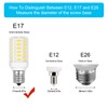 Frigidaire Freezer Light Bulb Replacement E17 LED Appliance Bulb KEI