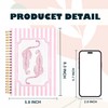ignytiger Pink Leopard Notebook, Y2k Cheetah Print Journal, Preppy Girly