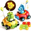 Dinosaur Remote Control Car for Toddlers,Kids Dinosaur Toys with LED