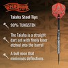 Warrior Taiaha Steel Tip Dart Set-90% Tungsten Barrels-21gm
