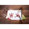 Christmas Santas Clear Stamps for Card Making and Journaling, Xmas
