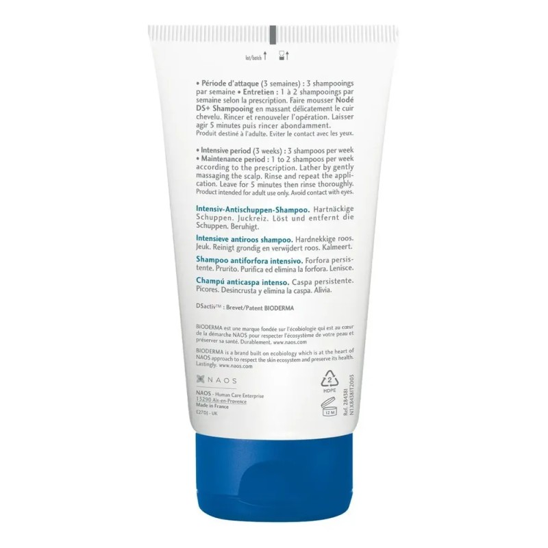 Bioderma Nodé Ds+ Shampoo Para Caspa Persistente, 125 Ml