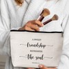 GREOXG Christian Makeup Bag, A Sweet Friendship Refreshes the Soul,