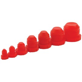 Allstar ALL50810 Red Plastic Fitting Plug Kit for -3AN to -16AN