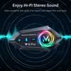 Greatzer Motorcycle Helmet Bluetooth 5.4 Headset Speakers Wireless Intercom Headset
