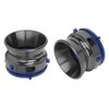 1 Pair NAB Hub Adapters Polished Aluminum Alloy Universal Loading