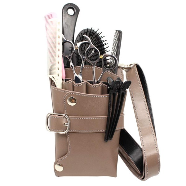 Nanairokan Genuine Leather Special Scissor Case Bags, 5 Pieces, For